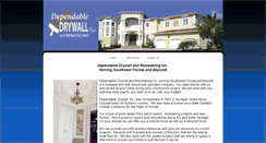 Desktop Screenshot of dependabledrywallswfl.com
